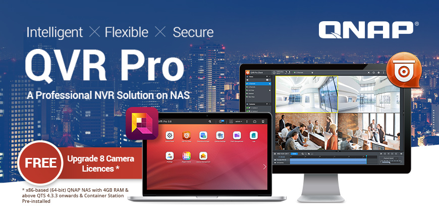 GIẢI PHÁP GHI HÌNH CAMERA TRÊN NỀN QNAP QVR PRO